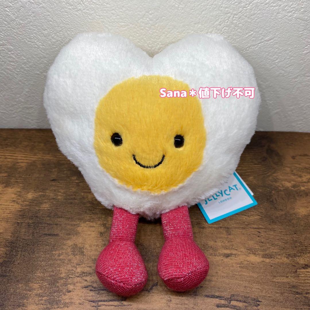 新品　ジェリーキャット　ゆでたまご　たまご　ハート　ぬいぐるみ　Egg
