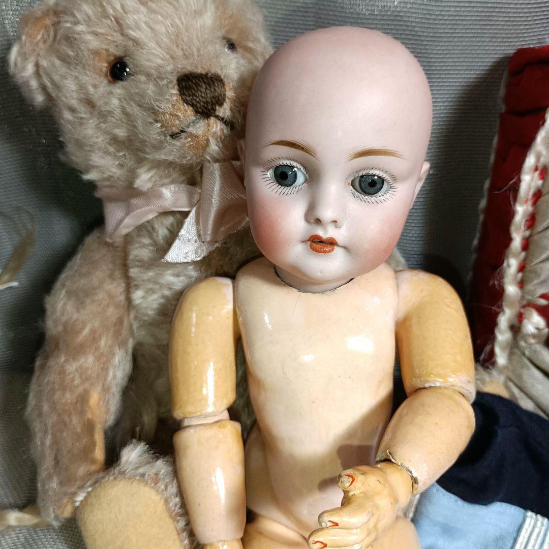 K3⭐アンティークドール　ケストナー143 　セーラー服の小さなお嬢さん