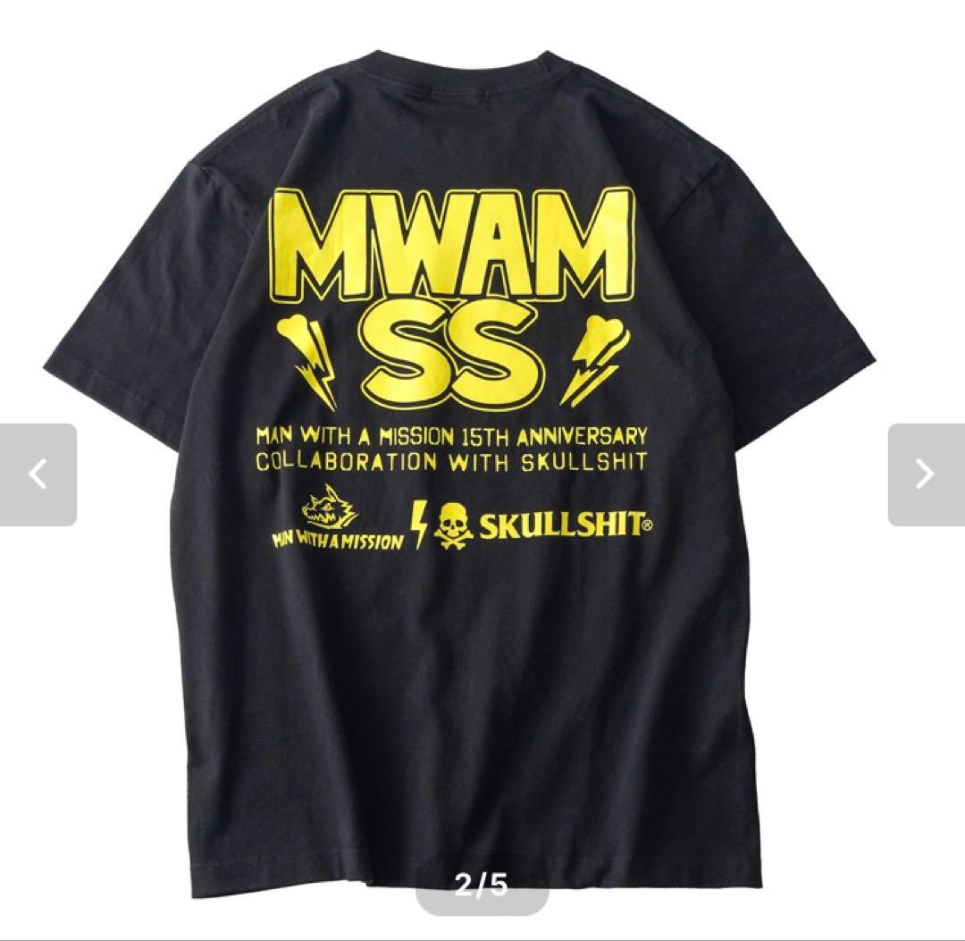 マンウィズ SKULLSHIT コラボTシャツ XLサイズ