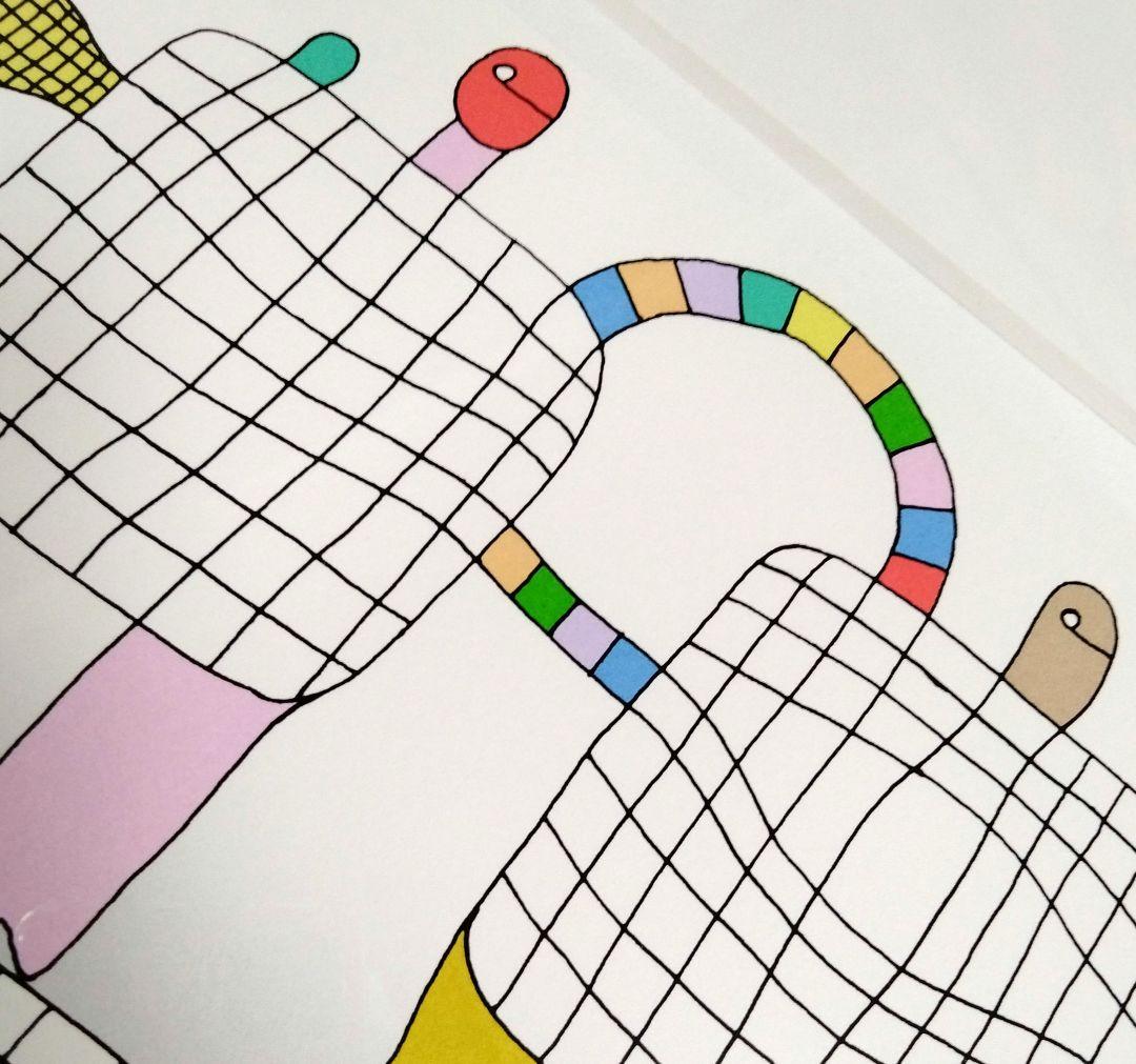 元永定正 シルクスクリーン リトグラフ