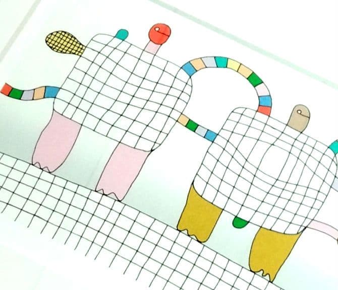 元永定正 シルクスクリーン リトグラフ