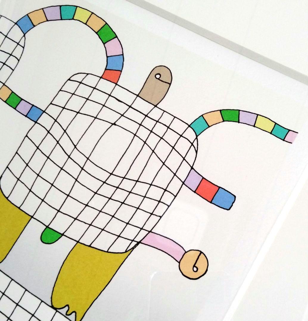 元永定正 シルクスクリーン リトグラフ