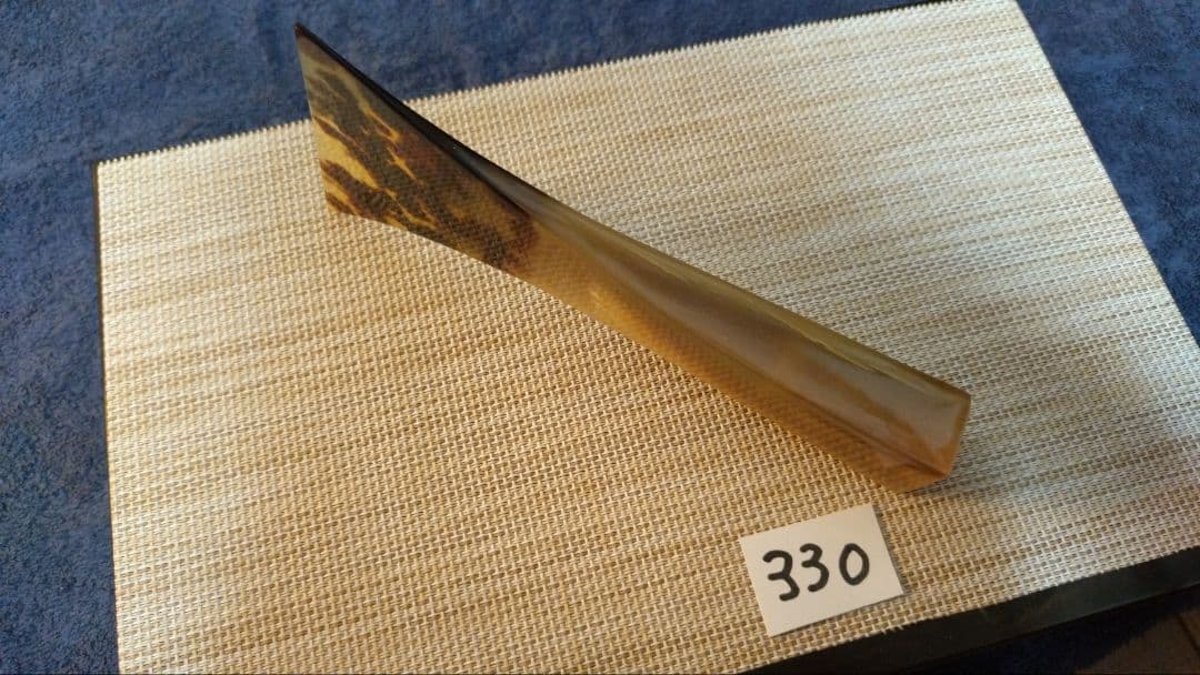 三味線バチ【送料無料】330白水牛ALL天然素材