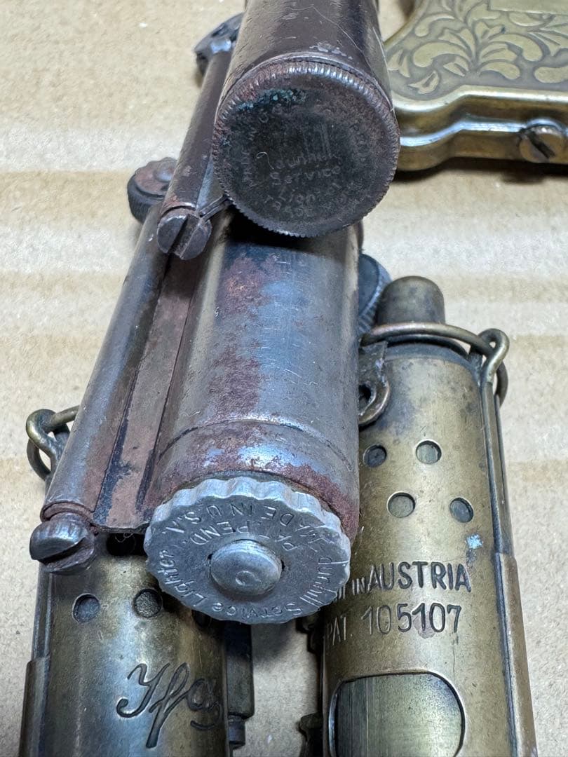 メタル製ライター まとめ　7台