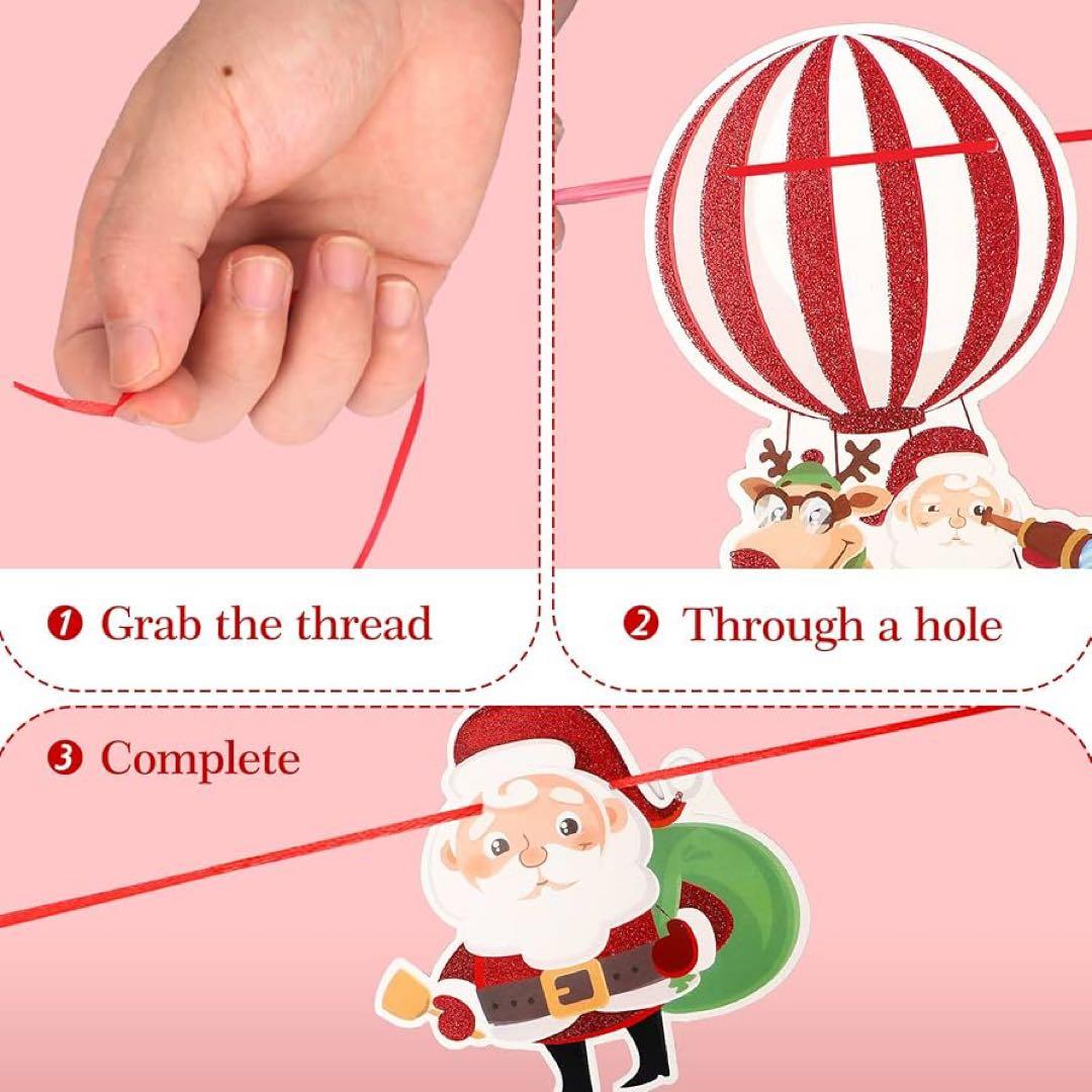 クリスマスバナー 旗 ハンギングバンティング、メリークリスマスバナー