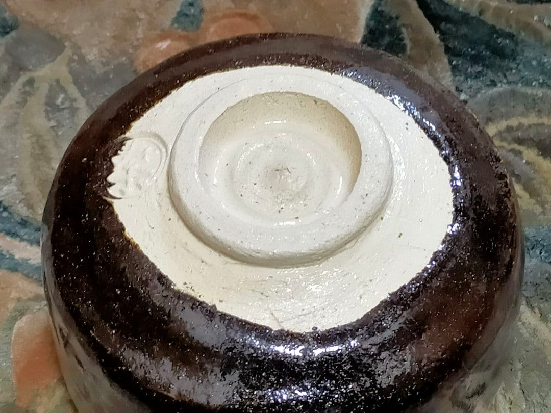 ♥未使用　黒楽　茶碗　【寿楽】　前大徳　山口大痴(萬拙) 　書付　共箱　茶道具