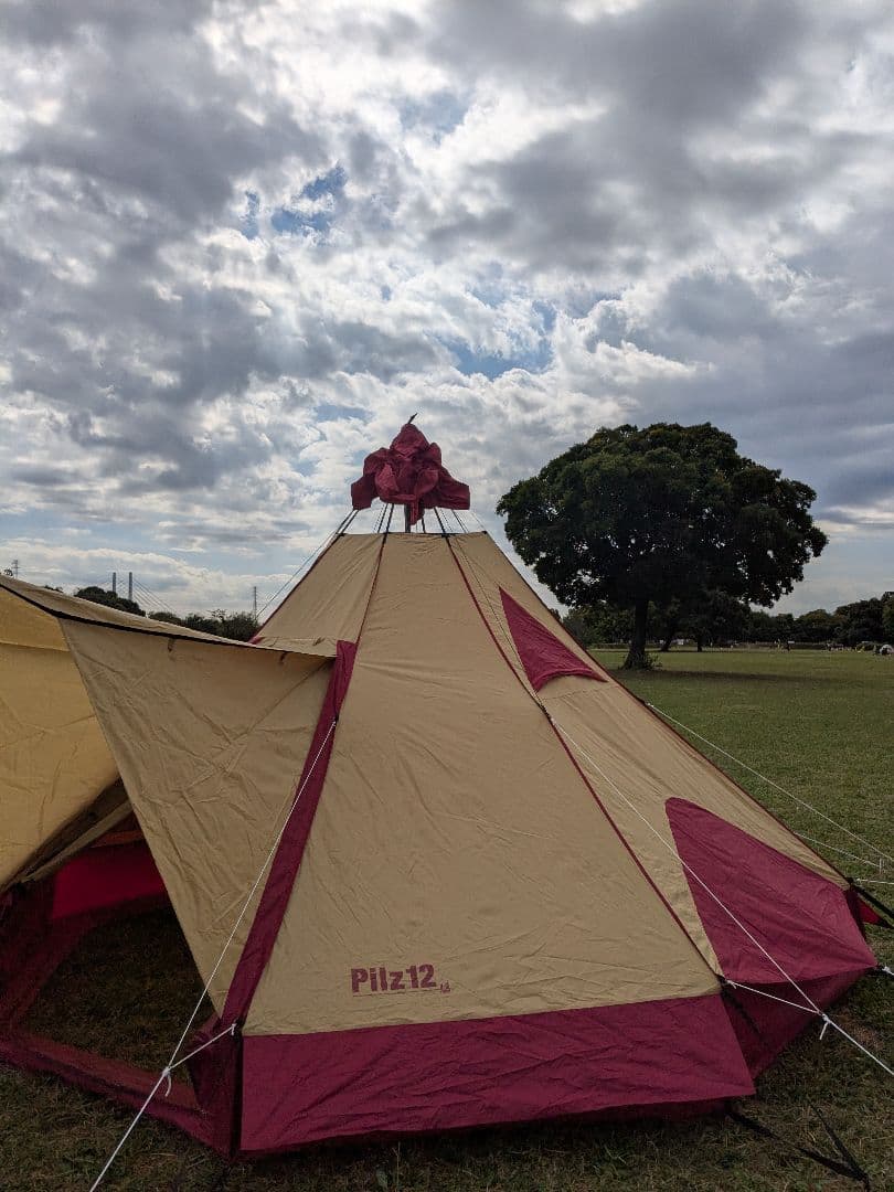 OGAWA（オガワ）　ピルツ12　ワンポールテント　レッド　Pilz12