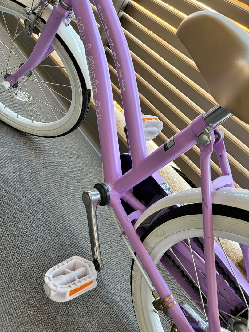 y*a様 子供用自転車 18インチ パープル　受け渡し希望