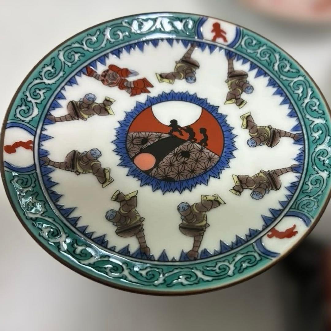 【限定品】ガンダム 九谷焼 豆皿5枚＆箸置き2個セット（バラ売り不可）