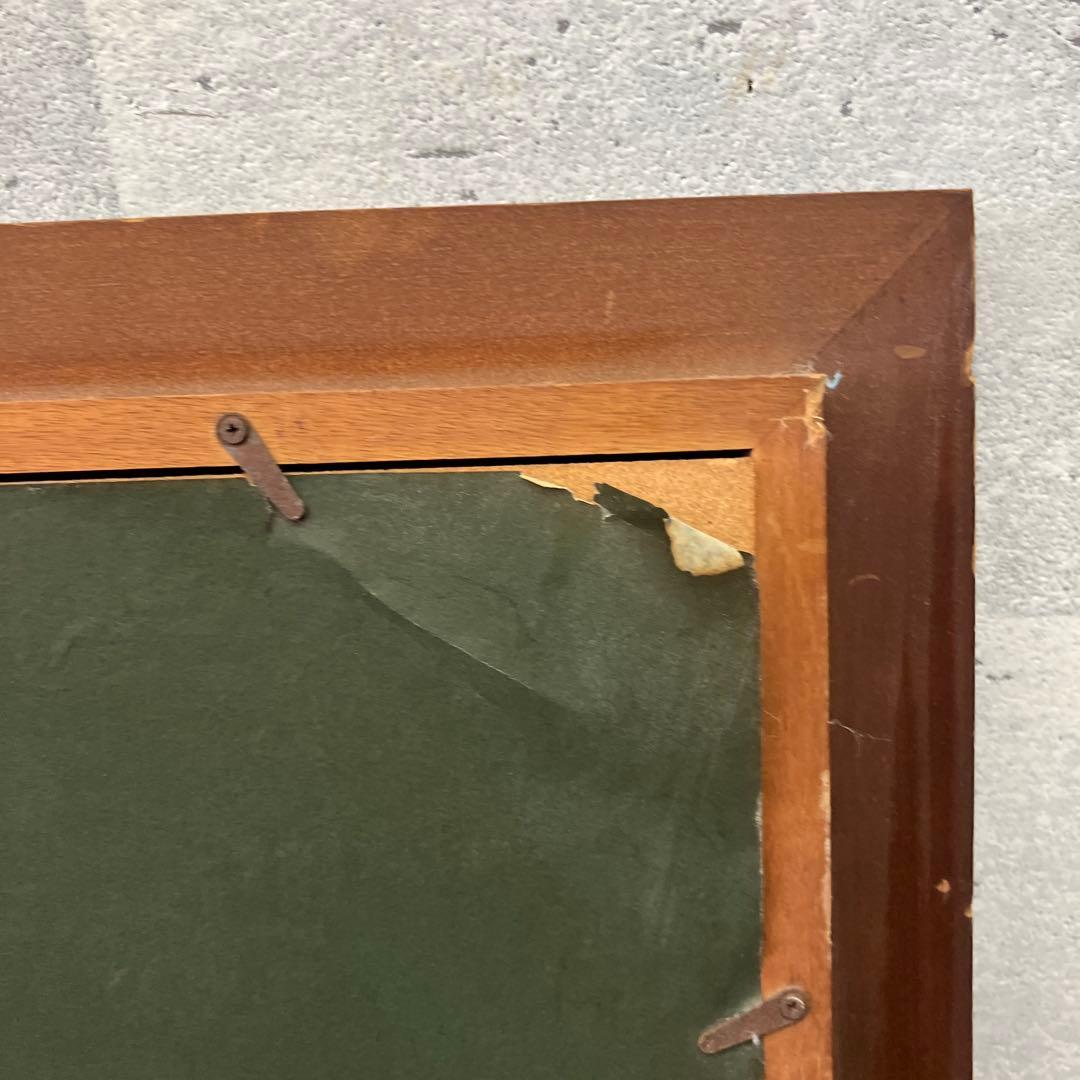 昭和レトロ 書道画 七福神 縁起物 日本の書道作品額縁付き 壁飾り