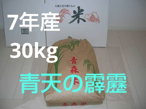 ☆ 令和7年　 　青森県産 　青天の霹靂　 玄米〈30kg〉