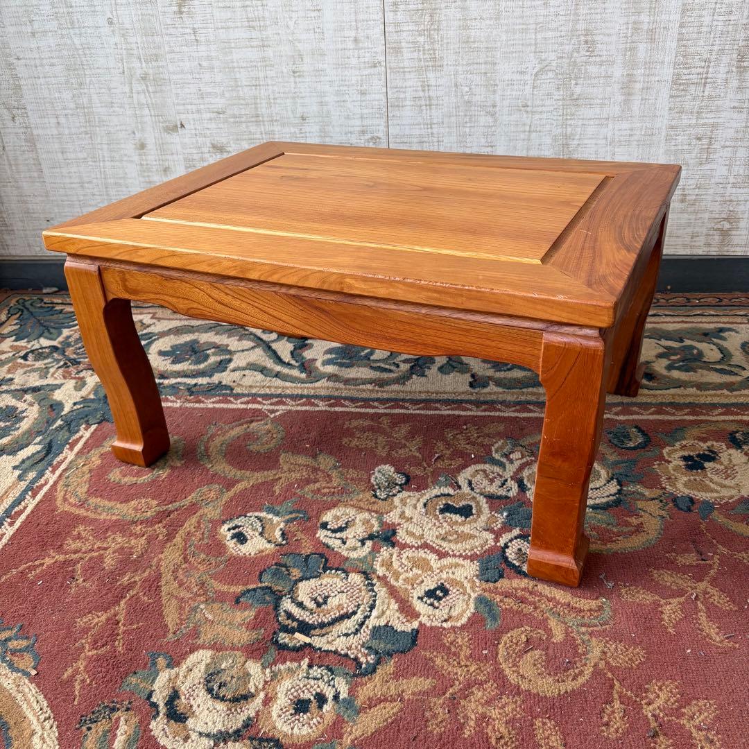 昭和レトロ 古家具 無垢材 木製座卓 ちゃぶ台 文机 お経台 経机 ローテーブル