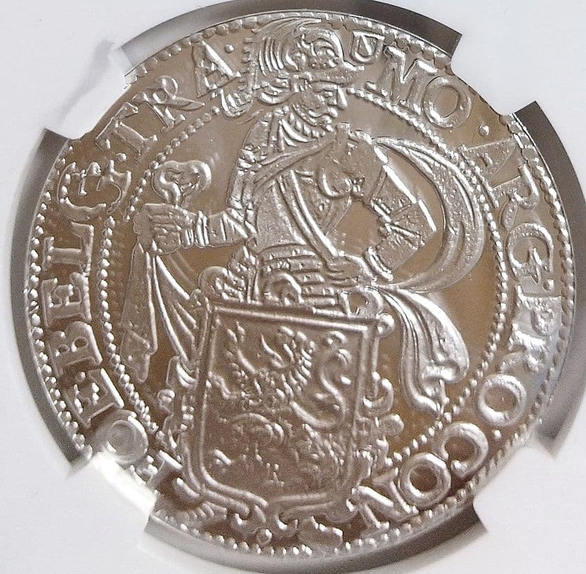 2017年 オランダ ライオンダラー 1オンス銀メダル PF70 特別ラベル