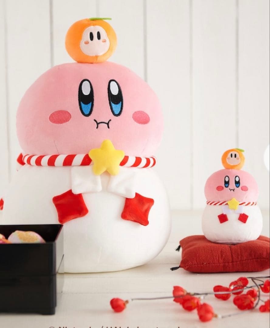 星のカービィ おもちもちもち ほおばり ぬいぐるみ　マスコット未開封 郵便局2個