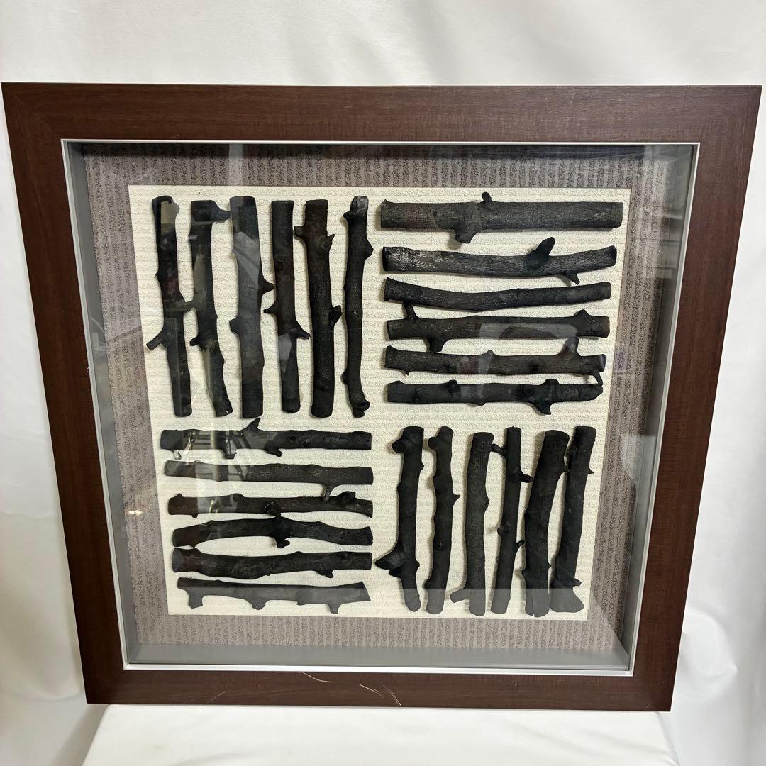 炭アート りんご炭 ウォールアート オブジェ アートパネル インテリア 和モダン