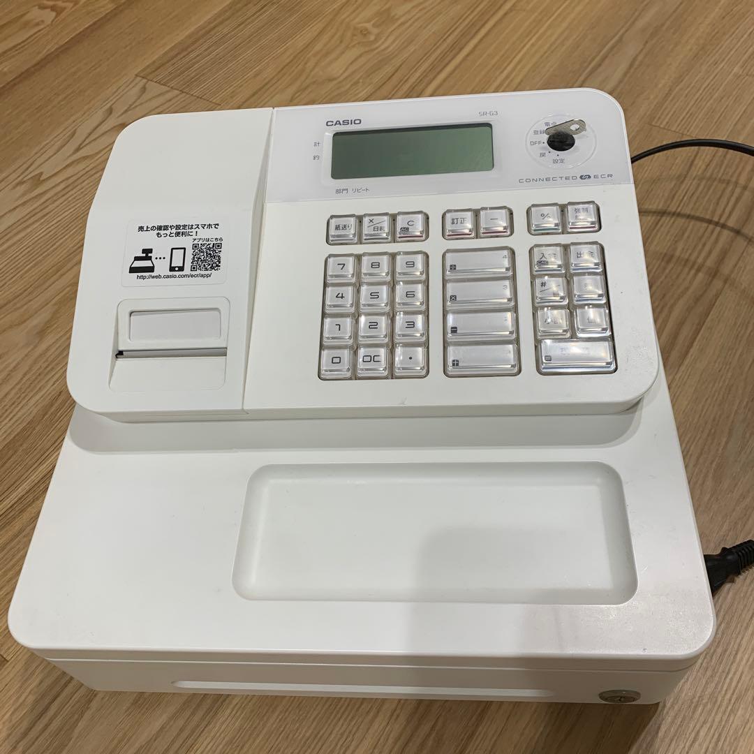 CASIO SR-G3 レジスター キャッシュドロワー付き
