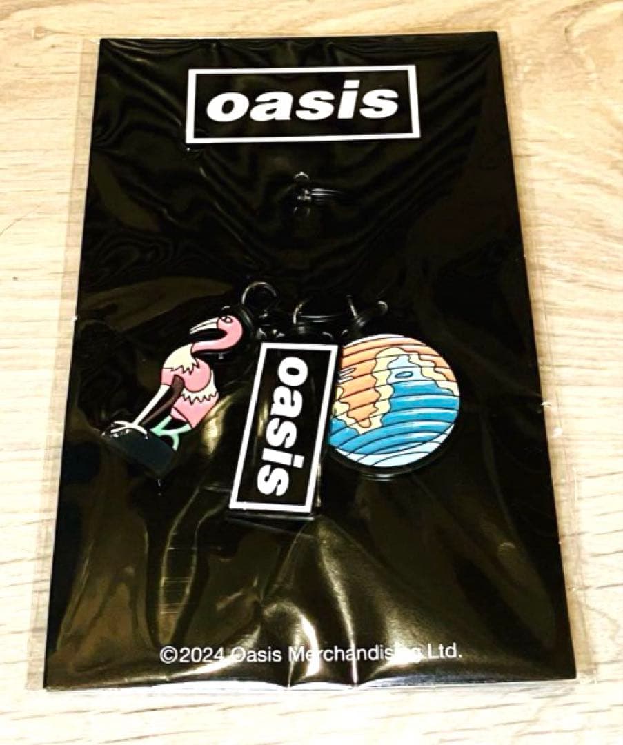 オアシス メタル キーホルダー oasis 30周年 Live Forever