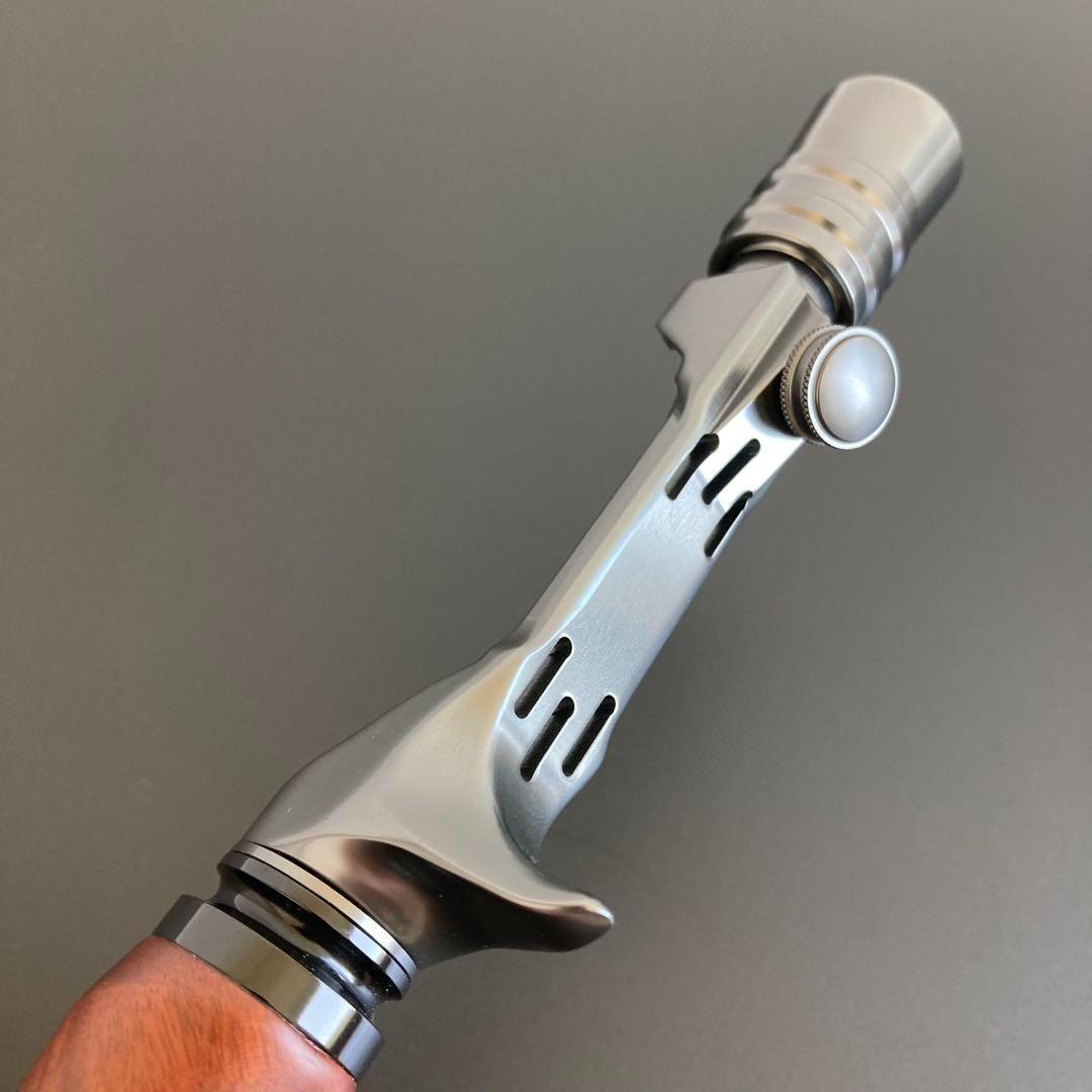 ウッドグリップ ロッドビルディング ウッドガングリップ 天然木 ガンメタ