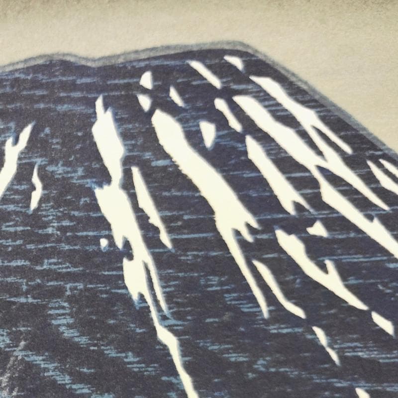 ☆ 大本靖 ☆「 ようてい 」木版画　八ツサイズ　25/200　未使用！