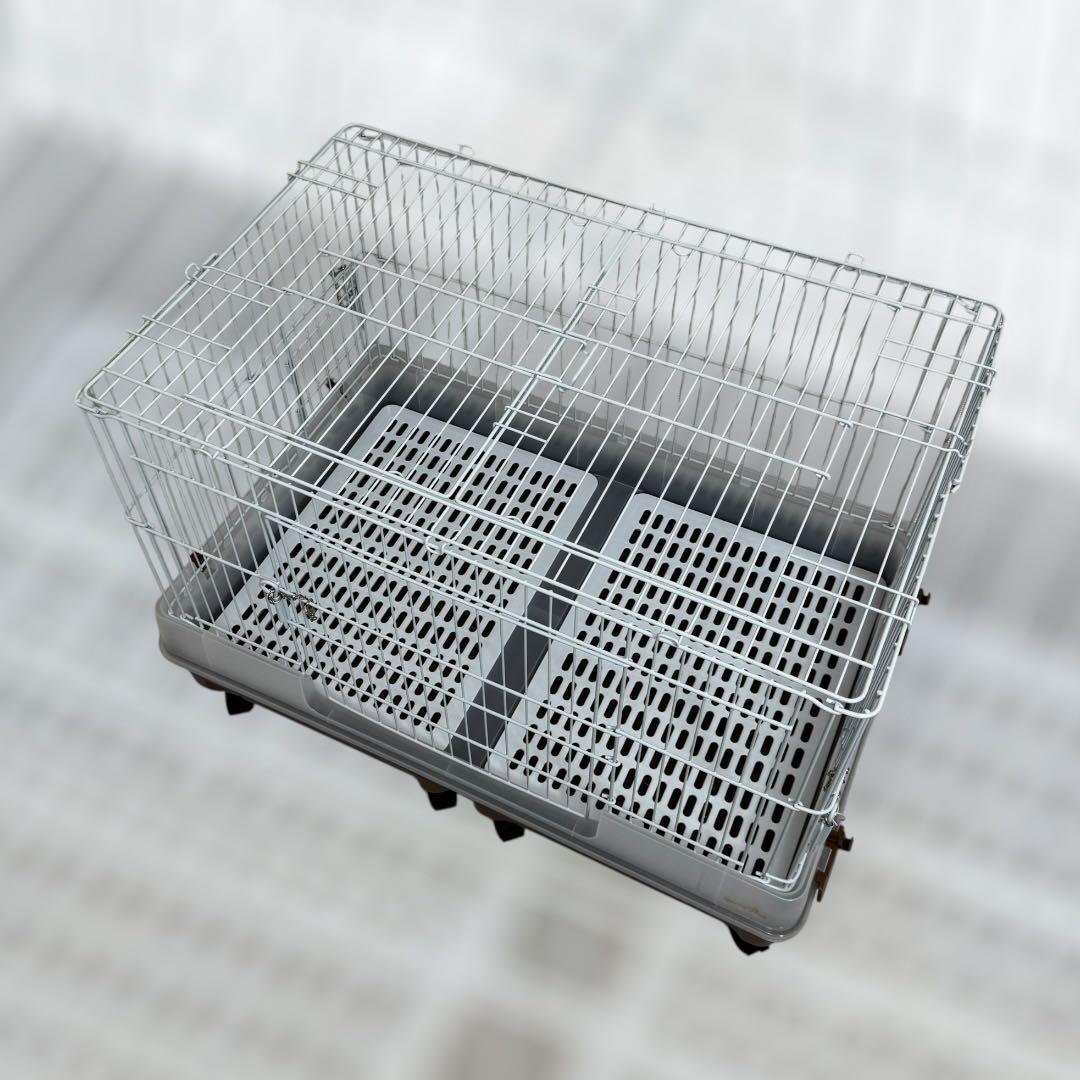 マルカン うさぎのカンタンおそうじケージ ワイドB