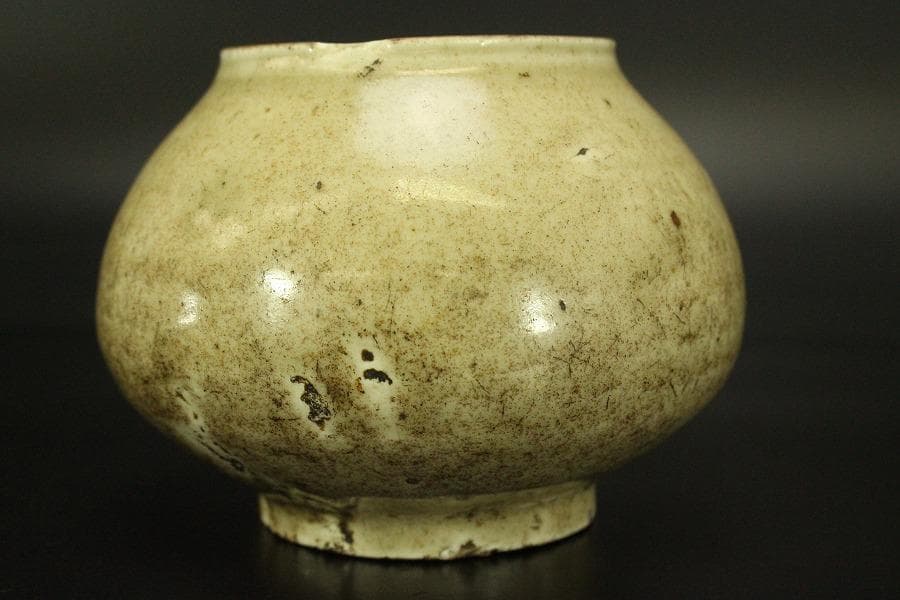 李朝 白磁 提灯壷 時代物(A803)