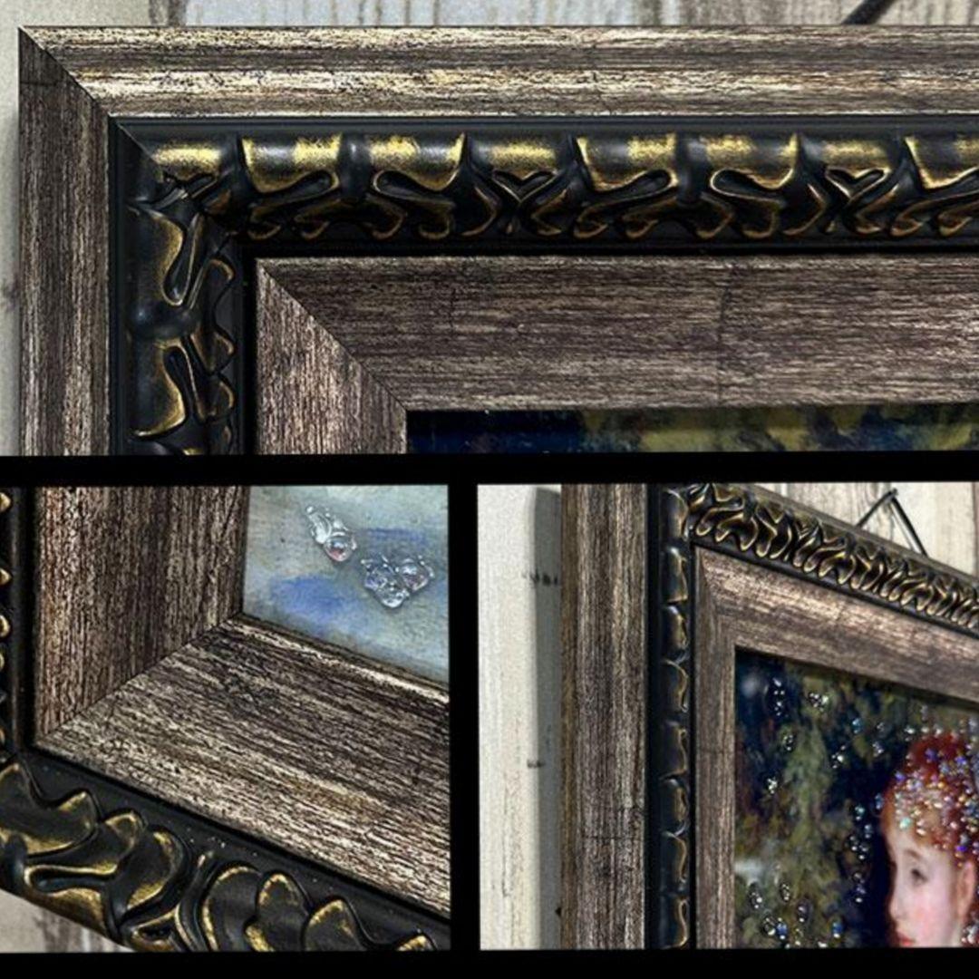 輸入雑貨　天然石　『イレーヌ・カーン・ダンヴェール嬢』　水晶絵　クリスタルアート