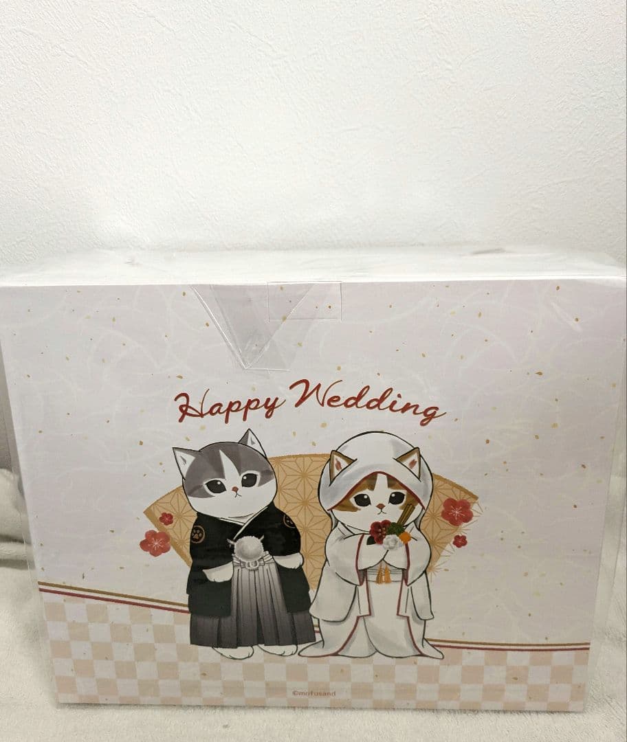 【未開封】モフサンド　にゃんこの和装ウエディングペアぬいぐるみ