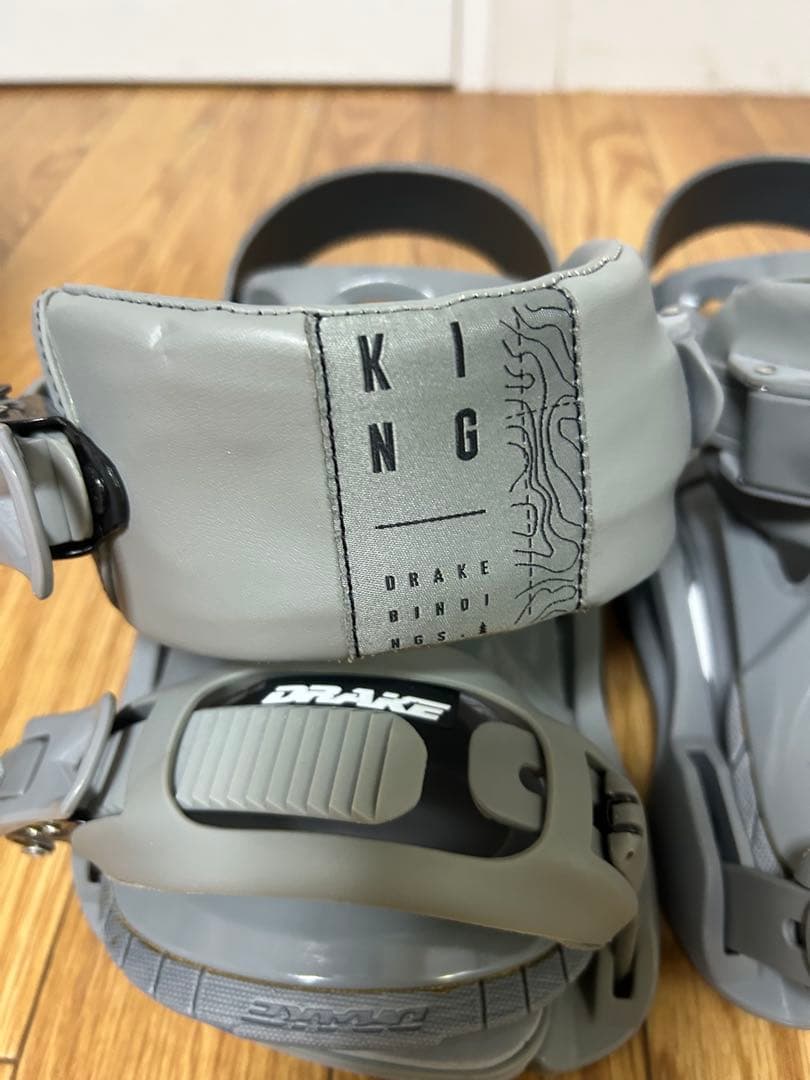 DRAKE KING スノーボードビンディング グレー
