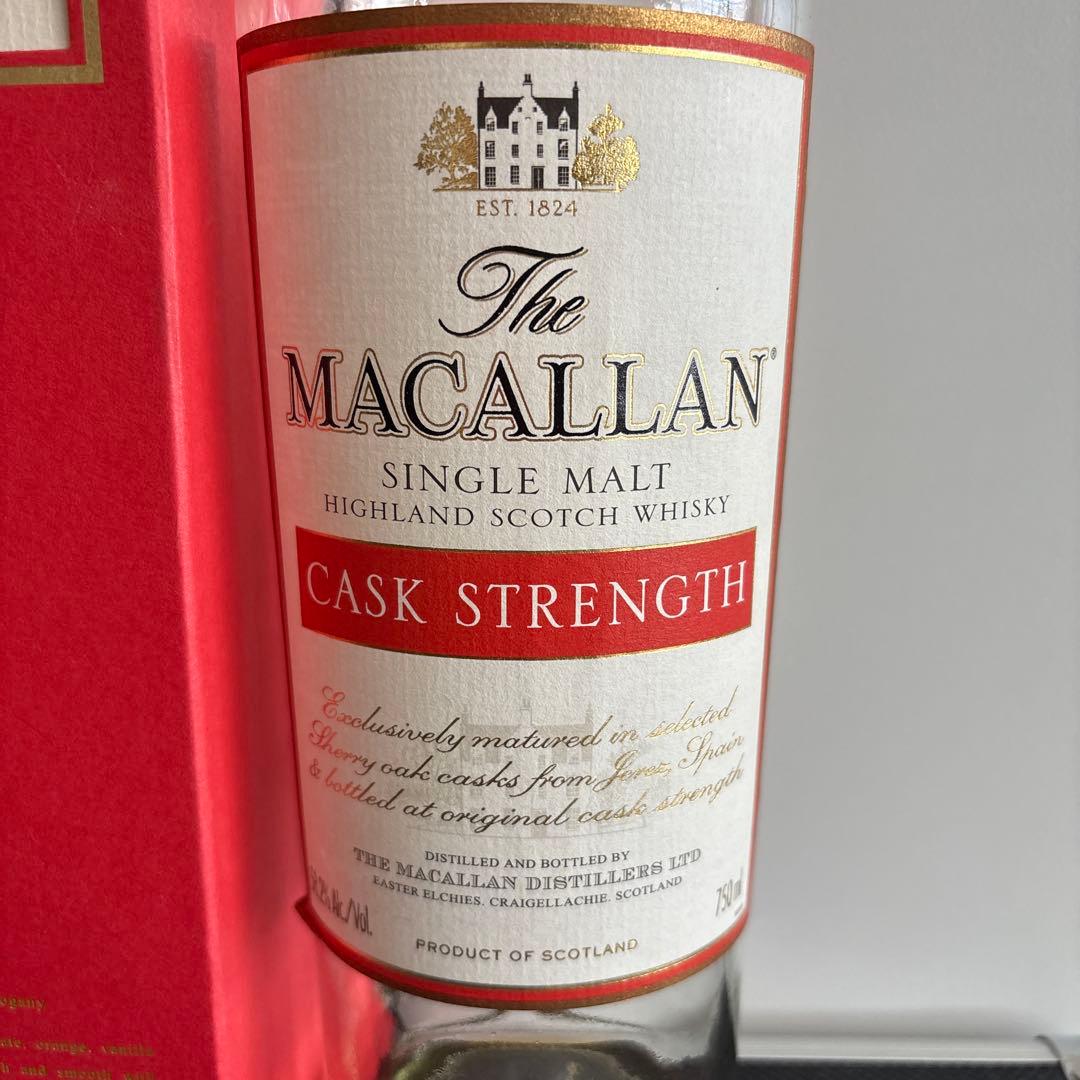 まさまさ太郎 マッカラン　Cask Strength 空き瓶　空箱
