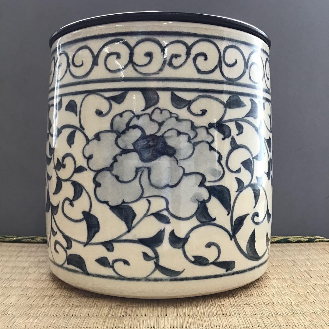 茶道具 水指 安南風 水指 直径約147ミリ 高さ約1 45ミリ N688