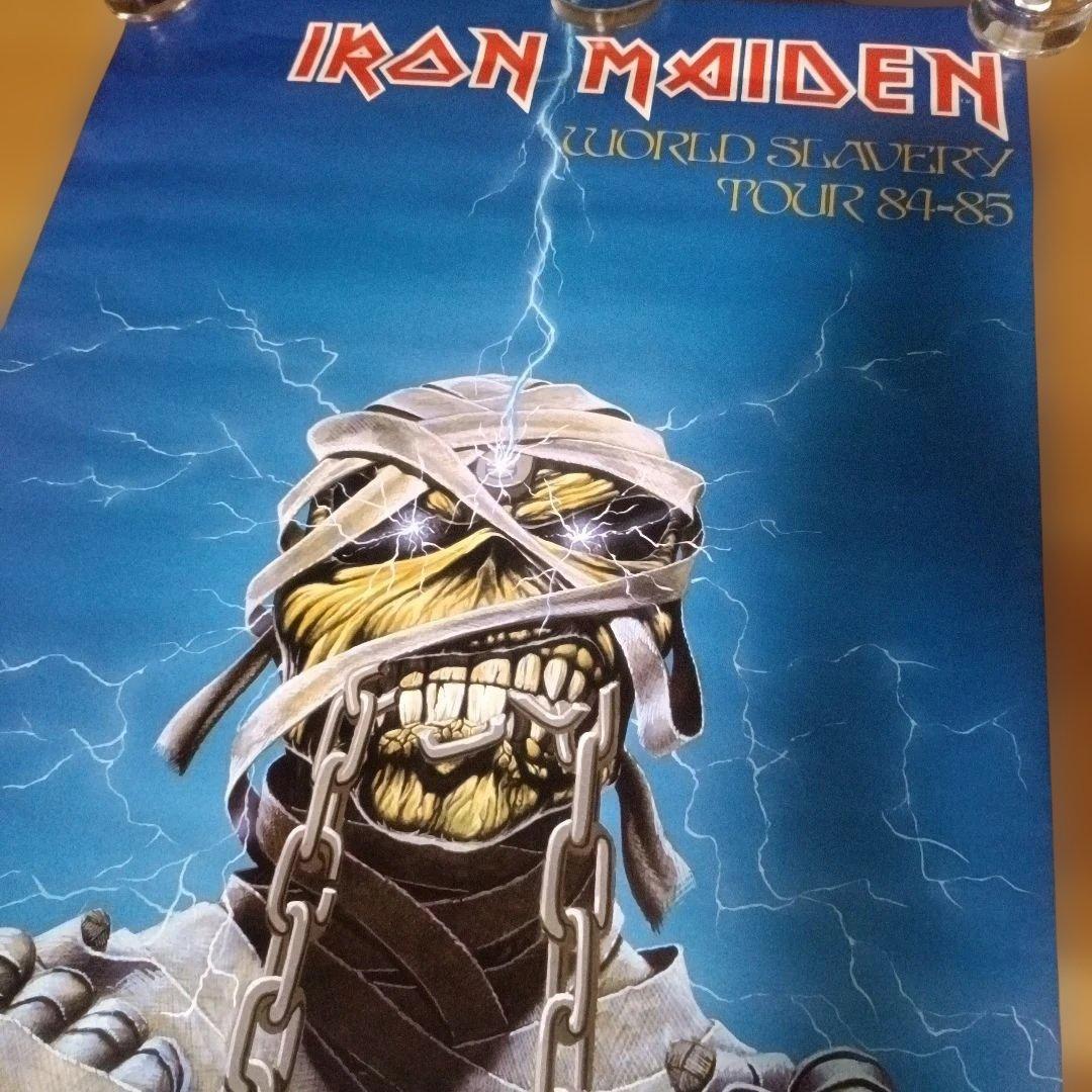 IRON MAIDEN ポスター 1985 WORLD SLAVERY TOUR