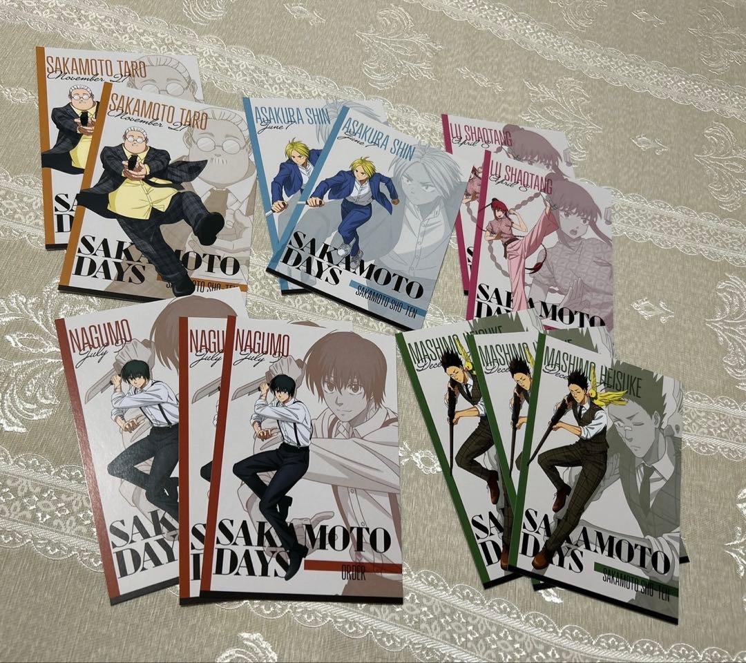 サカモトデイズ　アクスタ　バースデー　缶バッジ　ウエハースカード　特典