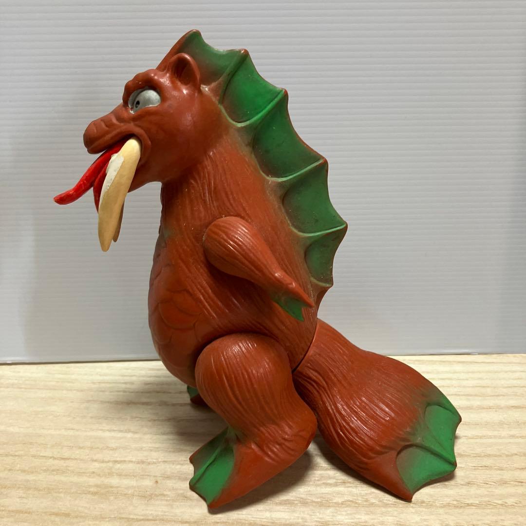 E-壁 ブルマァク 当時物 怪獣ベロベロ ソフビ マエタケ NTV 刻印あり