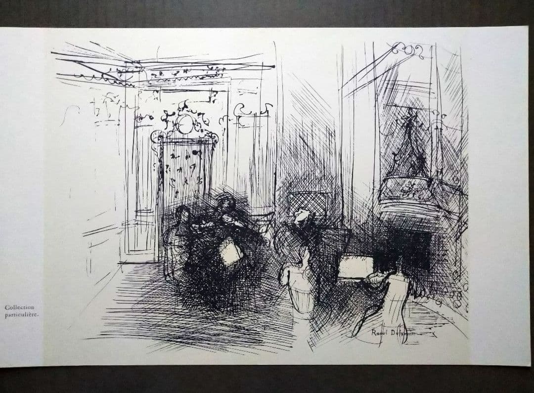 bbラウル・デュフィのデッサン　リトグラフ　本物保証