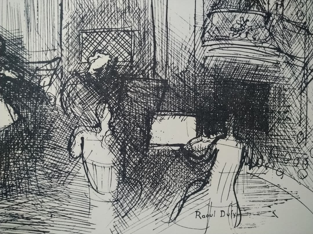 bbラウル・デュフィのデッサン　リトグラフ　本物保証