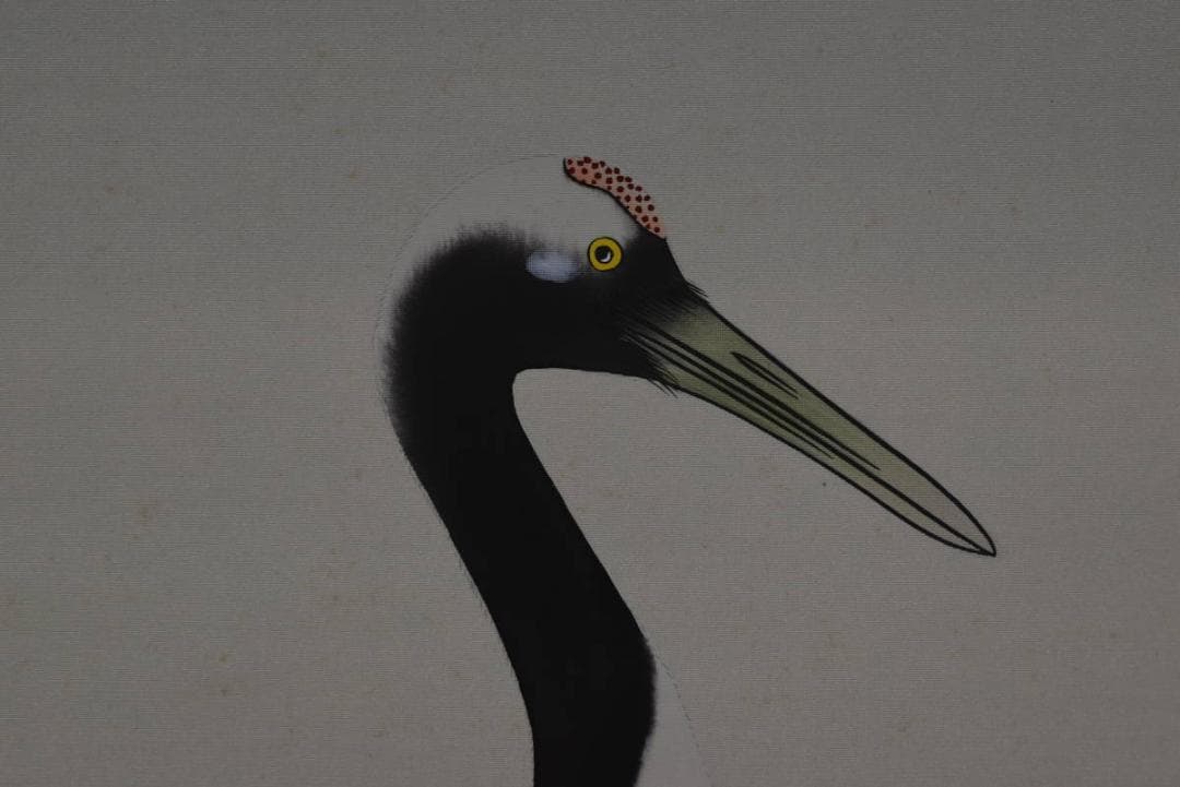 【真作】中島佳香/老松双鶴図/掛軸☆宝船☆Z-787