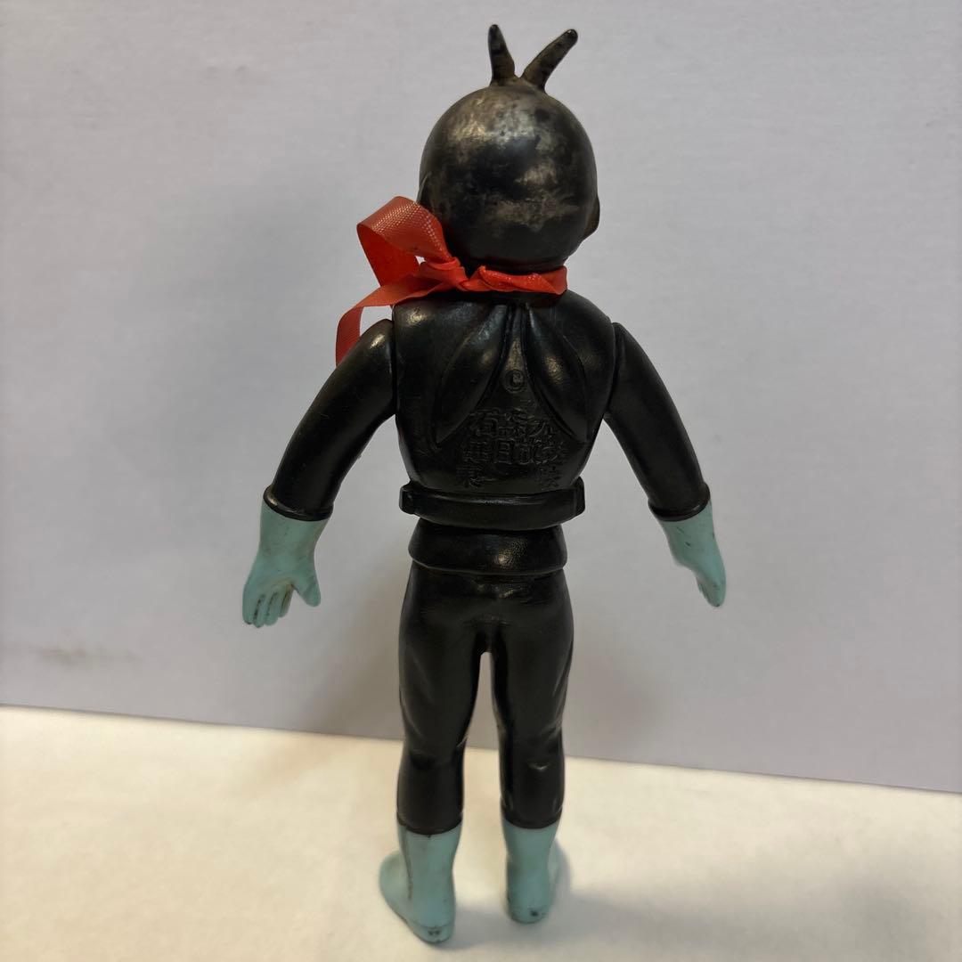 仮面ライダー ソフビ フィギュア 旧バンダイ 当時物 マフラー純正