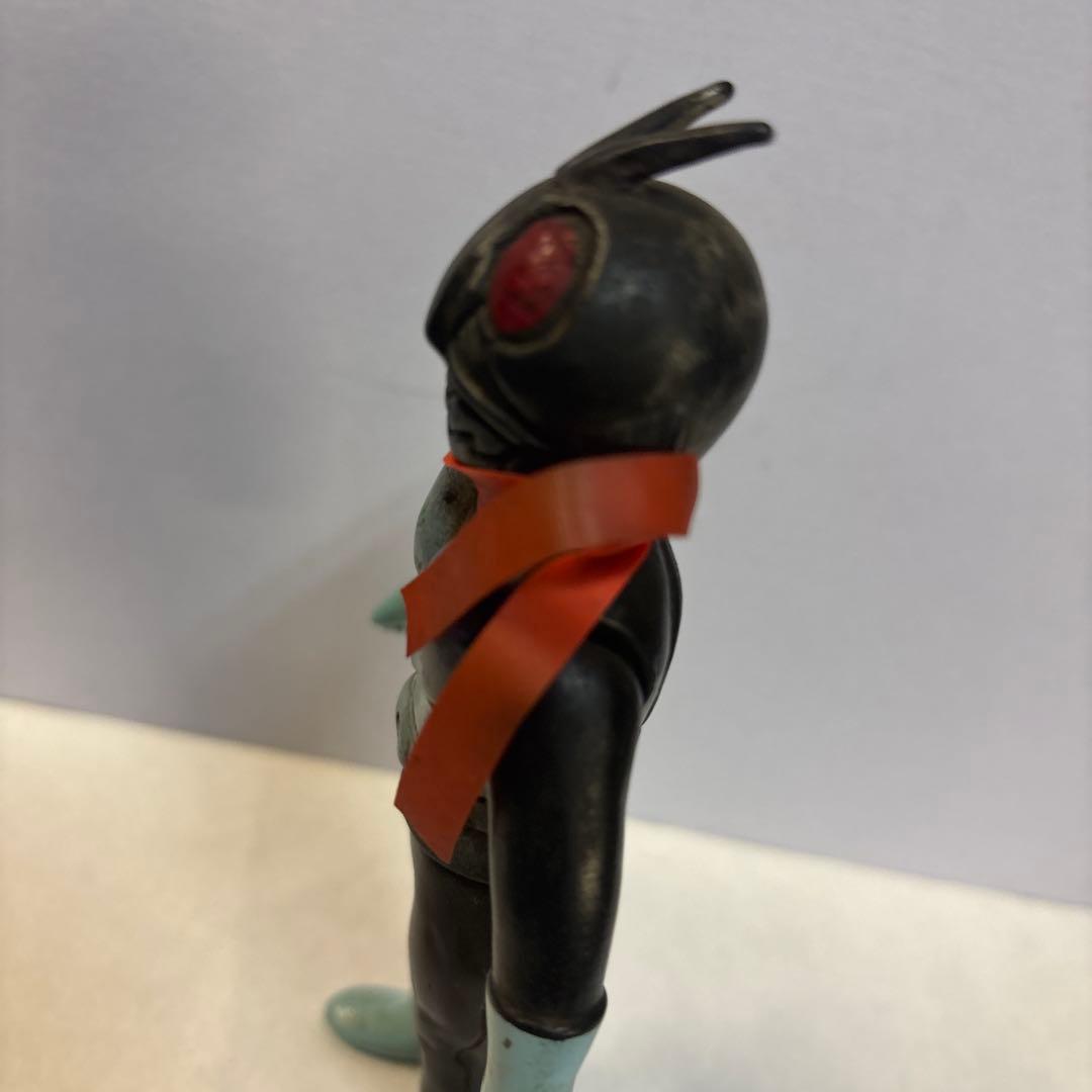 仮面ライダー ソフビ フィギュア 旧バンダイ 当時物 マフラー純正