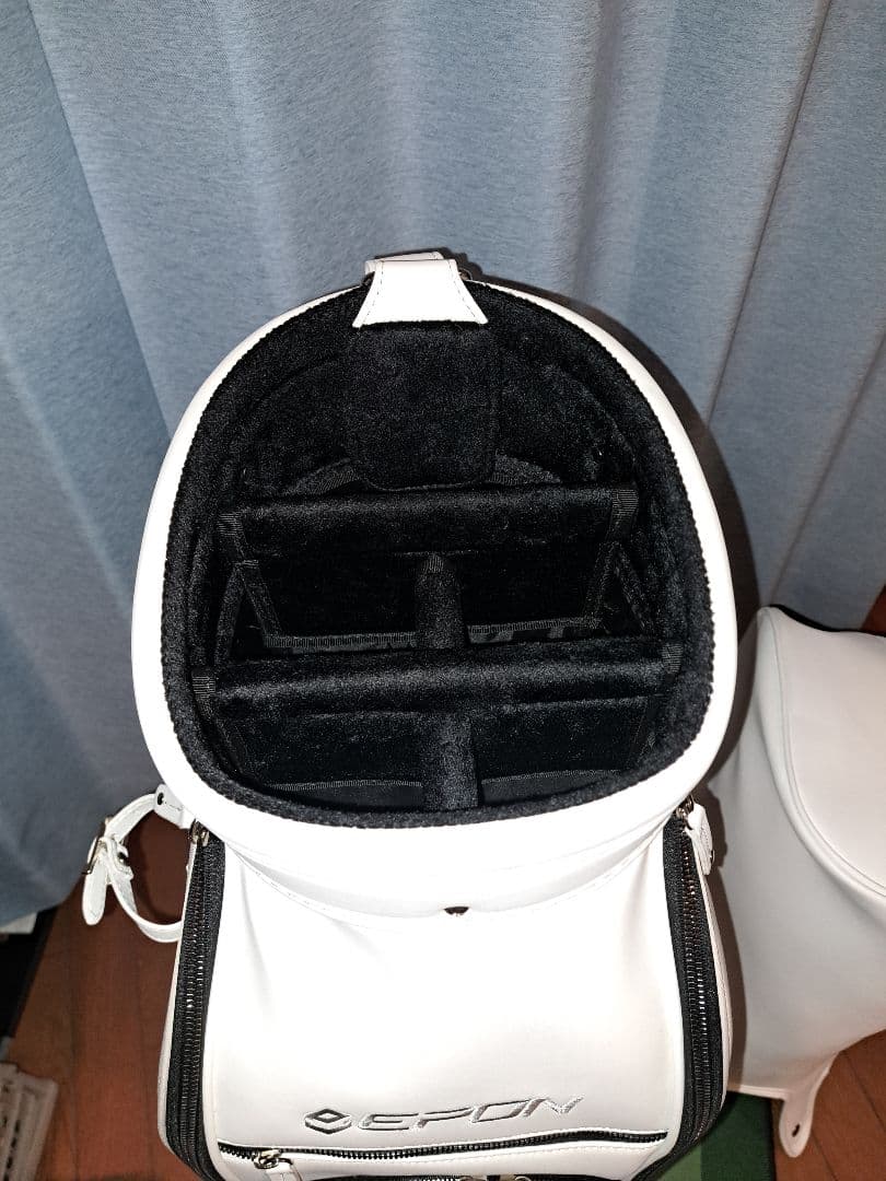 EPON ホワイト キャディバッグ カバー付き