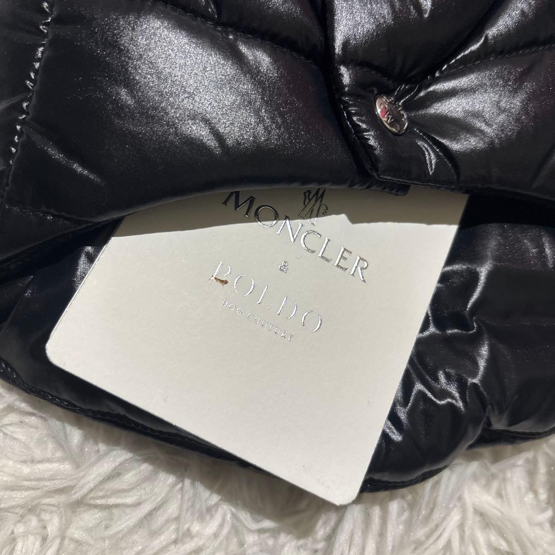 MONCLER & Poldo 犬服 ダウンジャケット 黒
