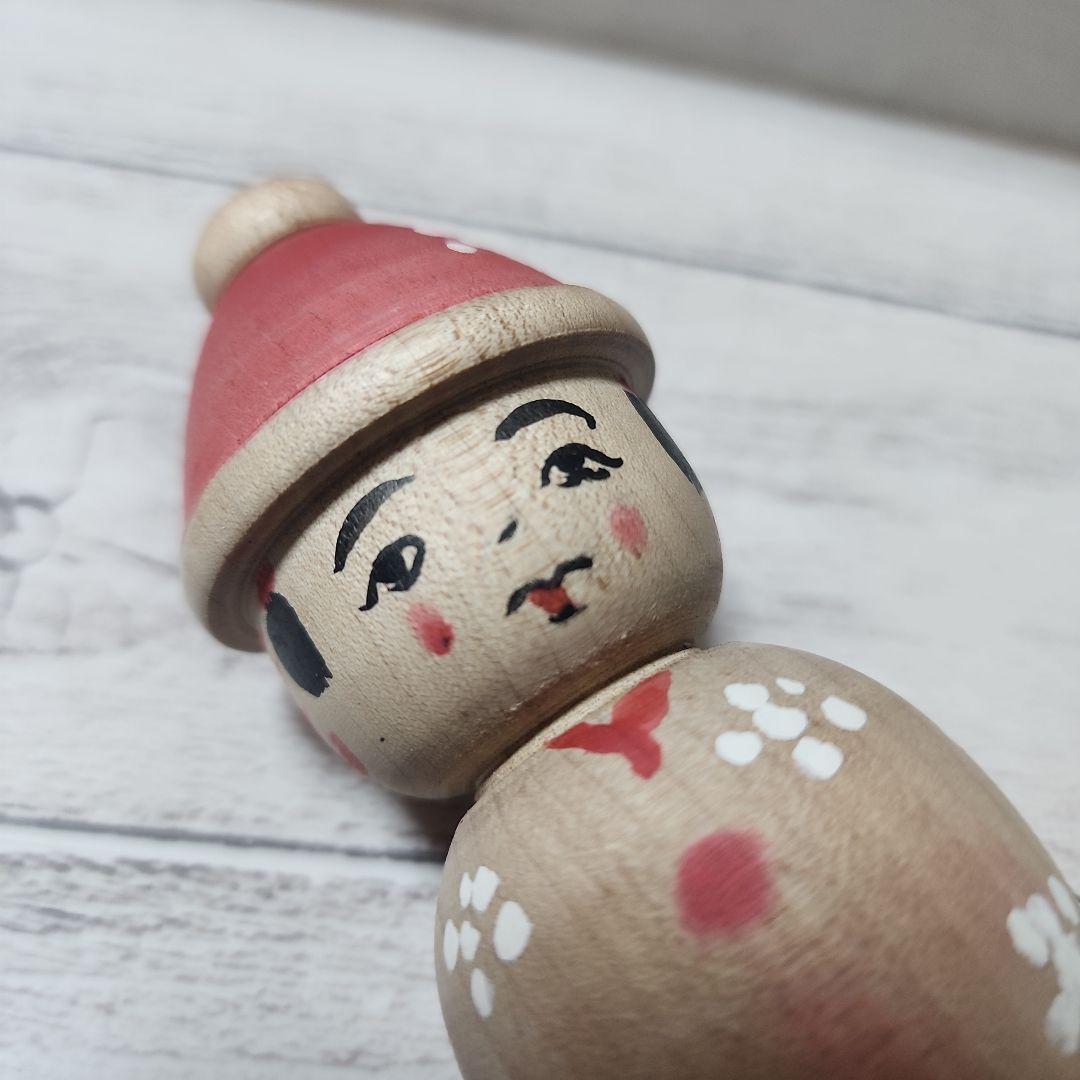 期間限定値下げ　こけし　帽子こけし　阿保金光　高さ約11cm