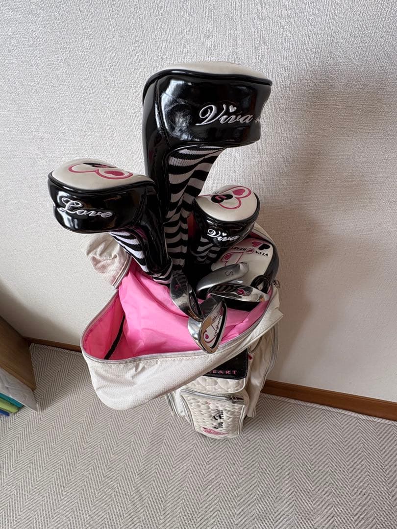 VIVA HEART ゴルフバッグ ホワイト