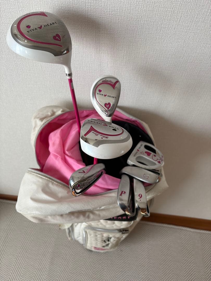 VIVA HEART ゴルフバッグ ホワイト