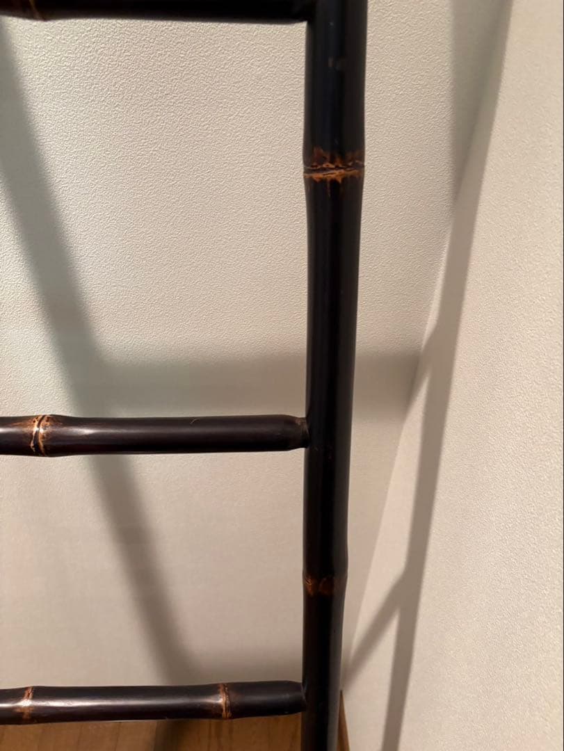 レトロ&アンティーク! 鑑賞.ディスプレイ用・和風.飾り竹梯子! 当時物!