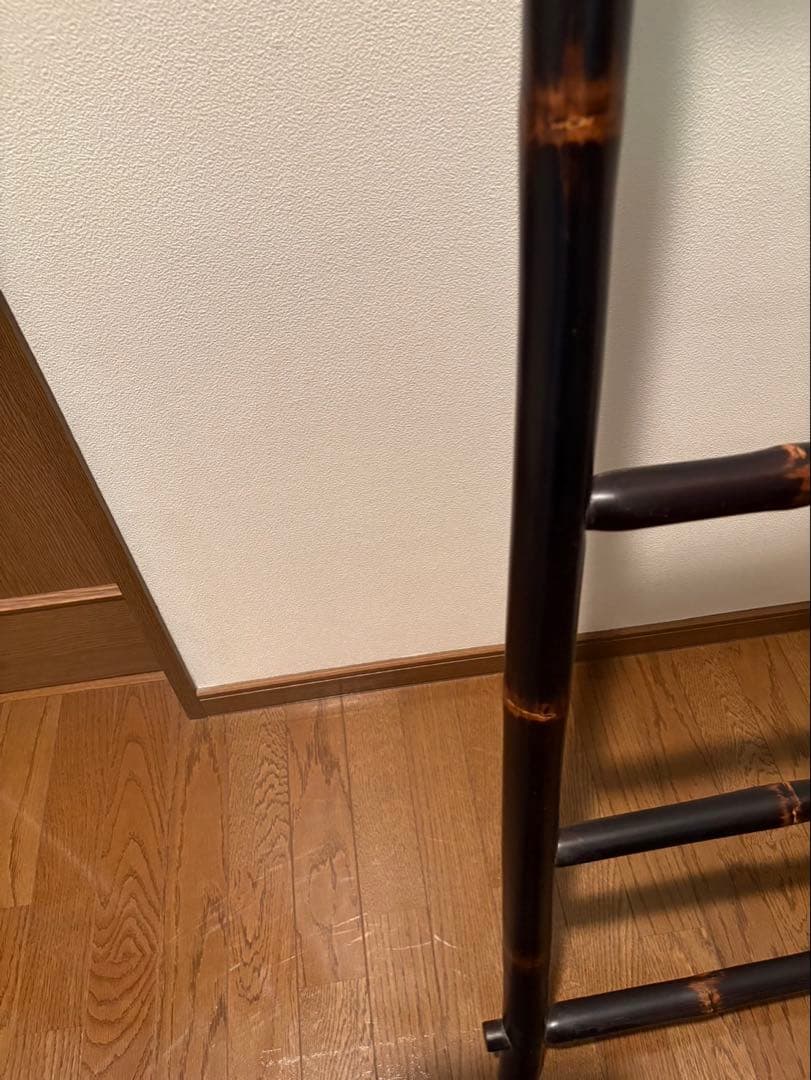 レトロ&アンティーク! 鑑賞.ディスプレイ用・和風.飾り竹梯子! 当時物!