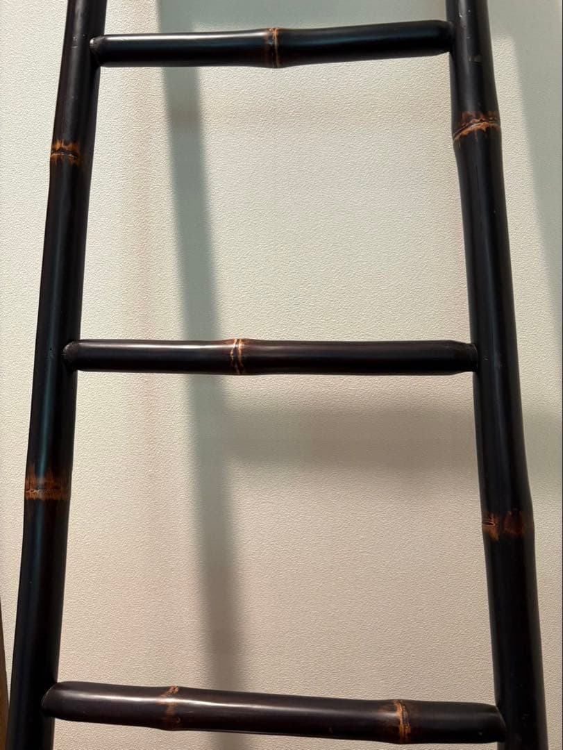 レトロ&アンティーク! 鑑賞.ディスプレイ用・和風.飾り竹梯子! 当時物!