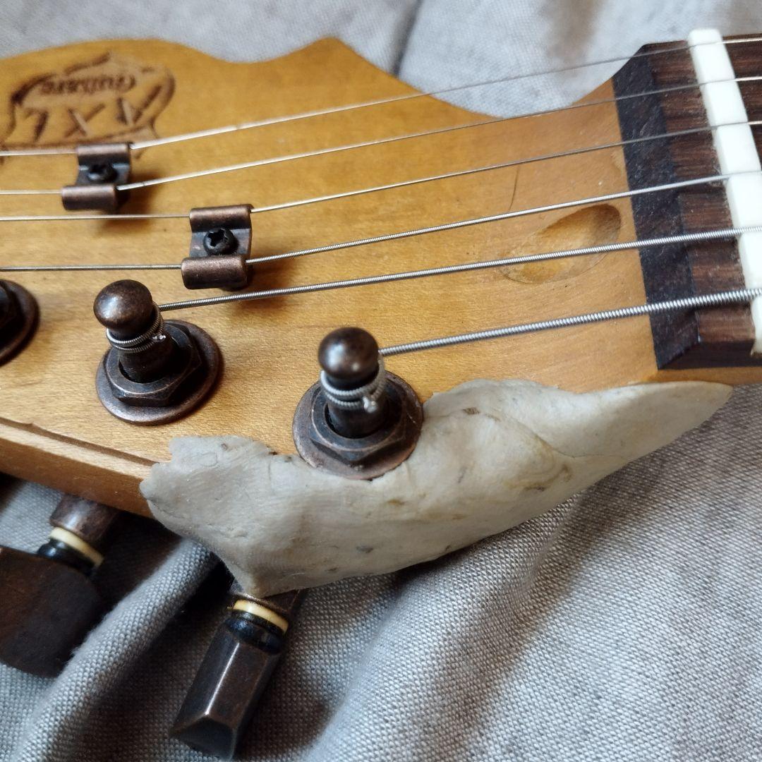 AXL guitars AZ820 6弦周りヘッド割れ修理　アルニコP90