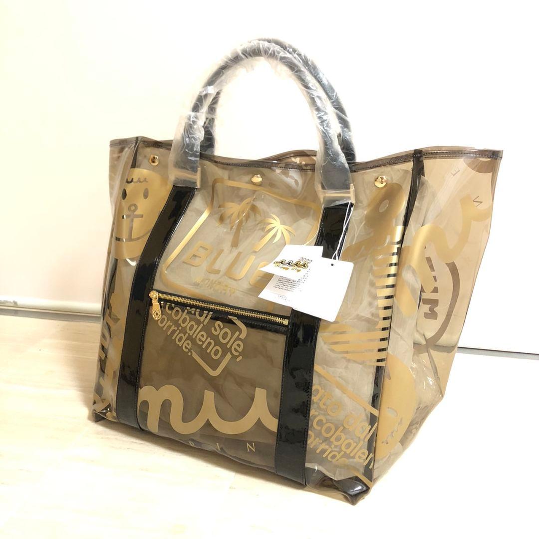 MUTA MARINEムータマリン クリア トートバッグビーチバッグ ブラック