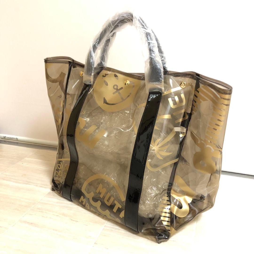 MUTA MARINEムータマリン クリア トートバッグビーチバッグ ブラック