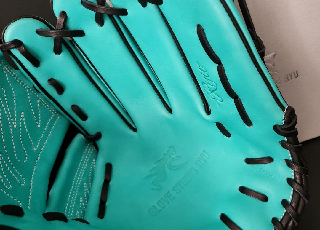 RYUプロモデル☆硬式投手用☆T BLUE×BLACK☆付属品完備☆龍☆台湾